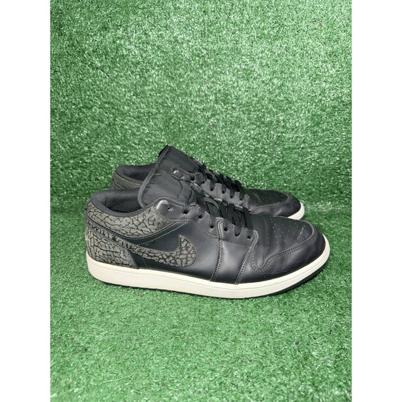 Jordan Other - Air Jordan 1 Retro SE Low Black Elephant Print Mens Size 13 Basketball Shoes